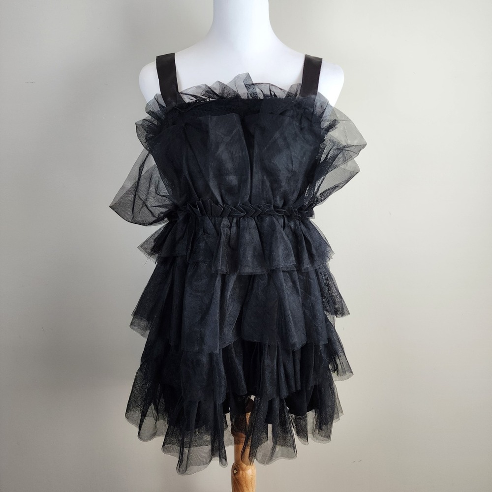 Urban Heritage Tiered Tulle Cocktail Dress Womens M Grad Mini Party Cocktail‎